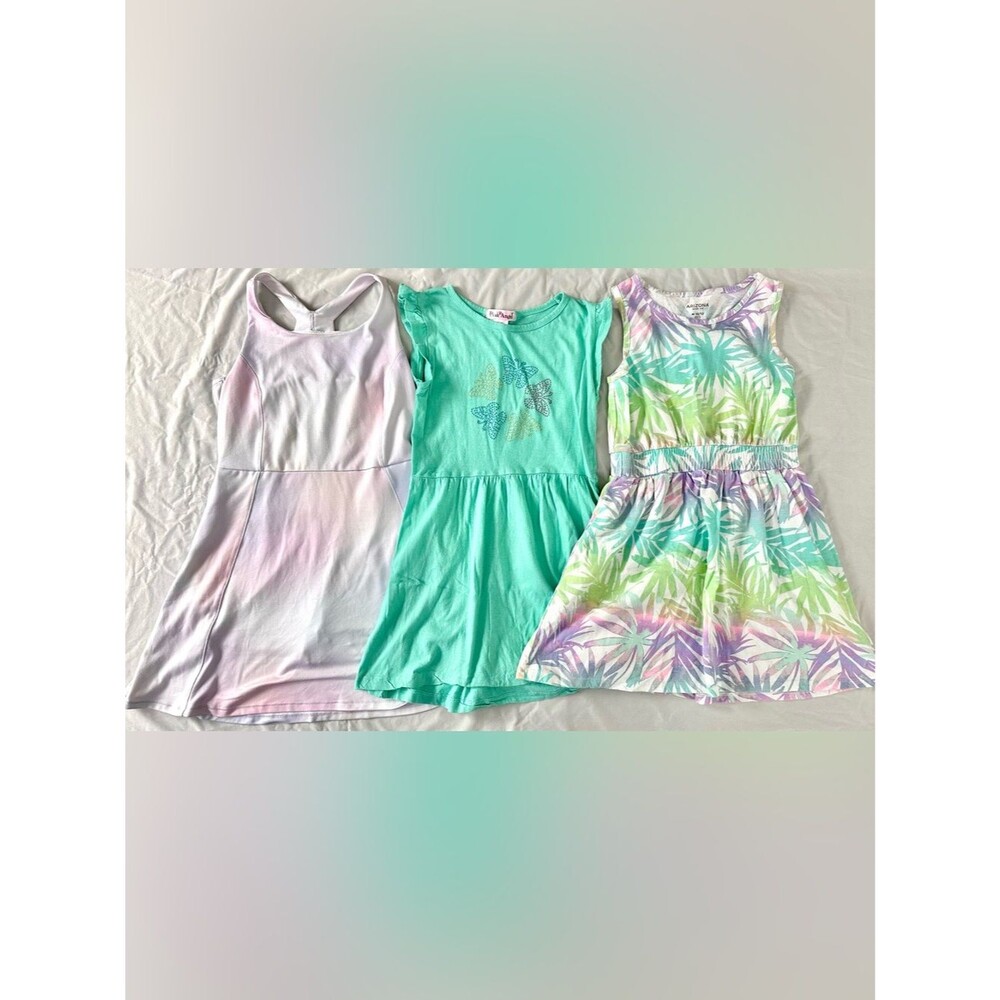 Girls Dress Lot Size 10/12 All in Motion Pink Angel Arizona Co Summer Spring